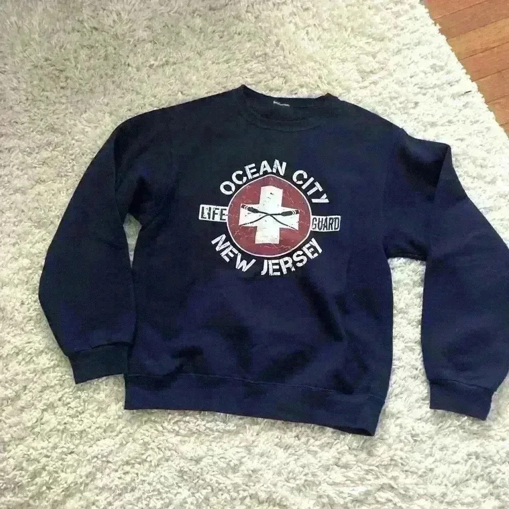 Navy Ocean City New Jersey Sweatshirt